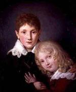 unknow artist Portrait of Paul and Alfred de Musset USA oil painting artist